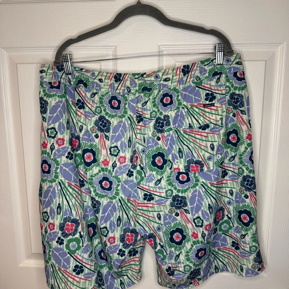 johnnie-O Multicolor Floral Men's Swim Shorts Trunks Size XL GUC